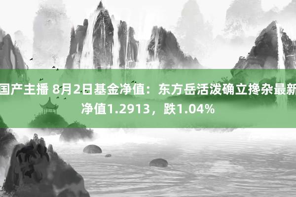 国产主播 8月2日基金净值：东方岳活泼确立搀杂最新净值1.2913，跌1.04%