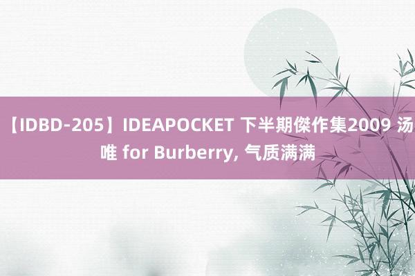 【IDBD-205】IDEAPOCKET 下半期傑作集2009 汤唯 for Burberry， 气质满满